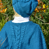 Song of Spring Poncho and Slouch Hat Set Knitting Pattern Set ...