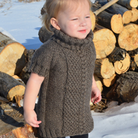 Little Olivia's Sweater Dress Knitting Pattern - KnotEnufKnitting