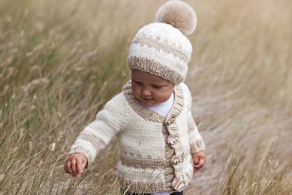 Little Timothy's Cardigan and Hat Set Knitting Patterns - KnotEnufKnitting
