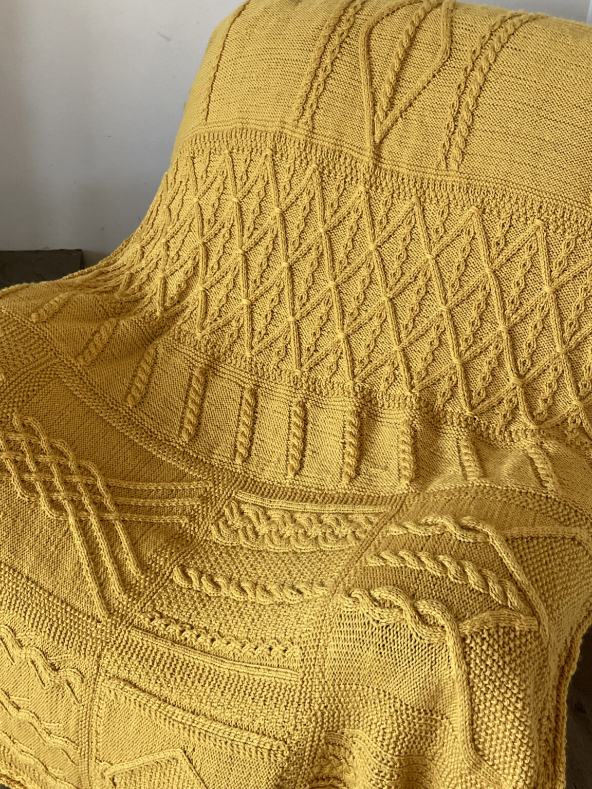 Mindful Seamless Knit Afghan - KnotEnufKnitting